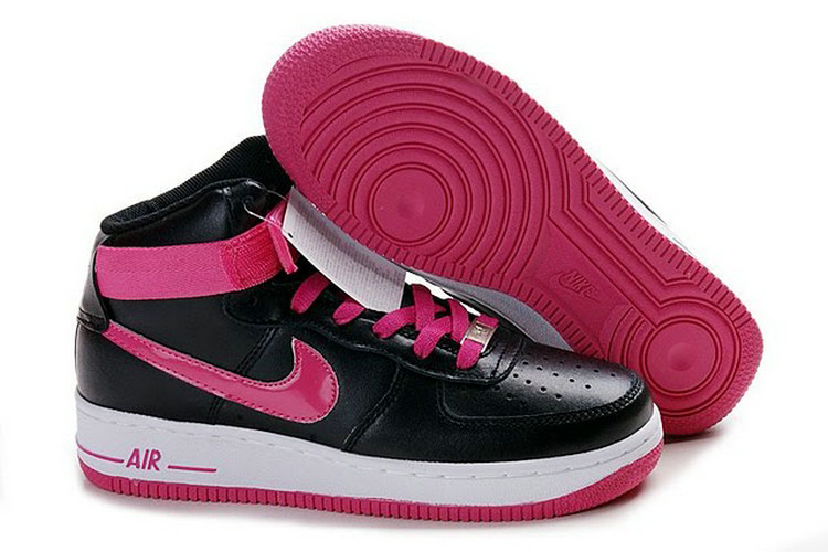 Nike Women Air Force Mid Black Pink Sneaker